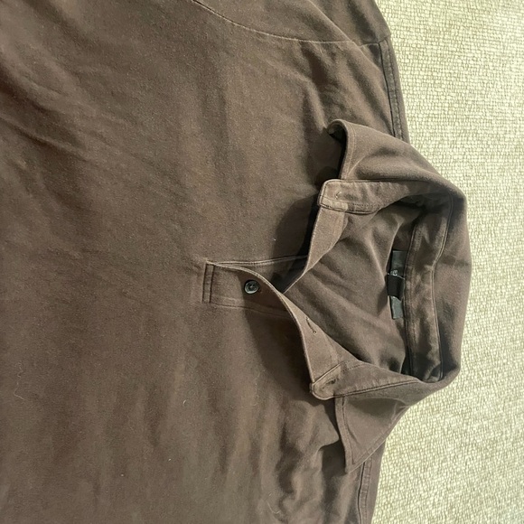 Express Men’s Brown Polo Size Small - Picture 2 of 3